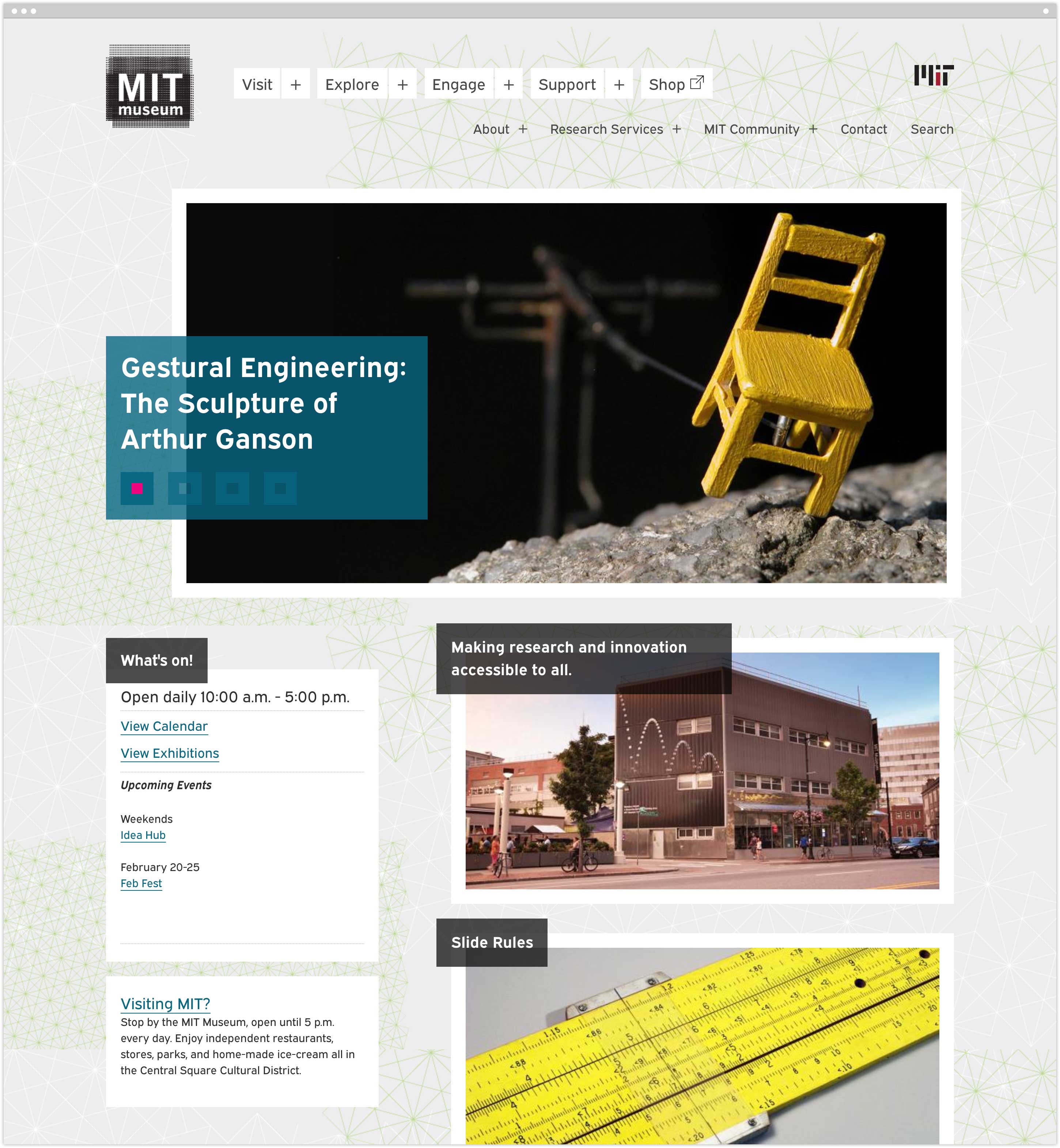 MIT Museum homepage