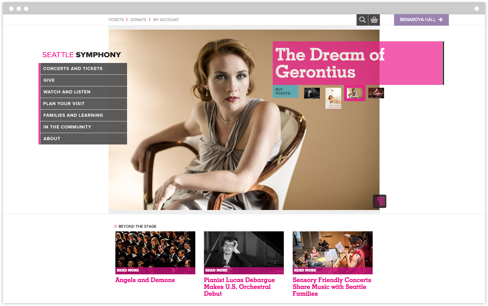 Seattle Symphony Orchestra homepage