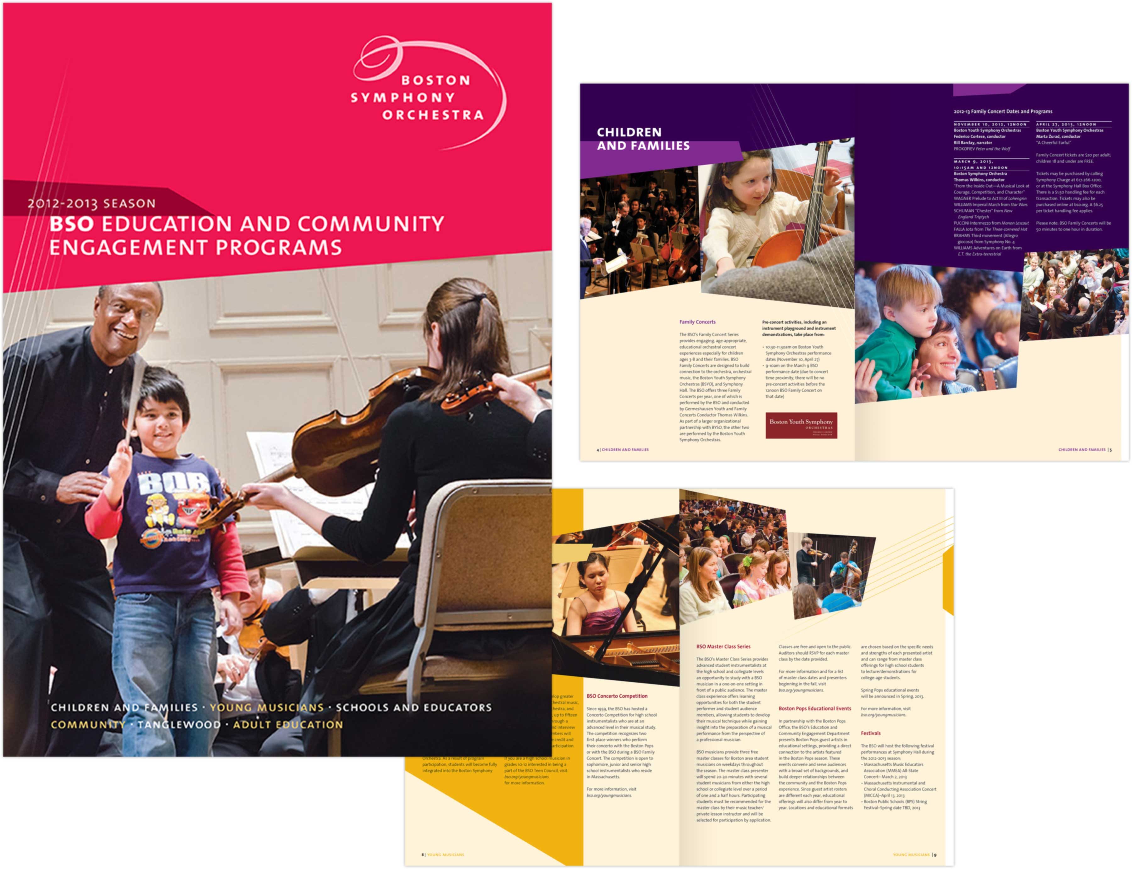 Boston Symphony Orchestra Education and Community Engagement Programs brochure