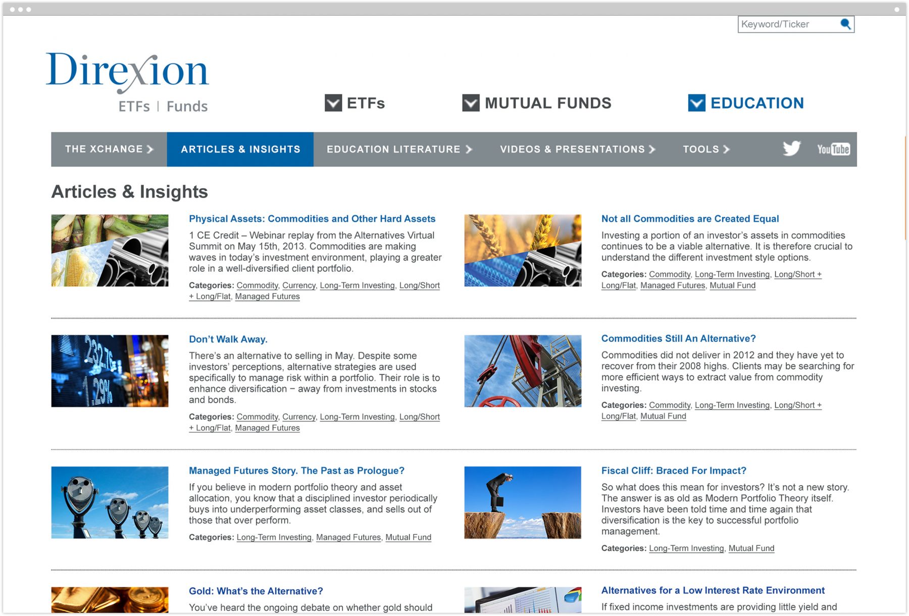 Direxion website